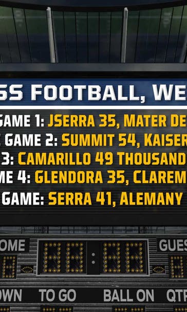Week 9 scores: Results from our five CIF-SS football games